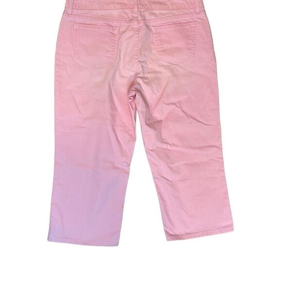 L.L. Bean NEW pink cropped jeans with fade effect & some stretch 16 Reg. - Picture 2 of 9